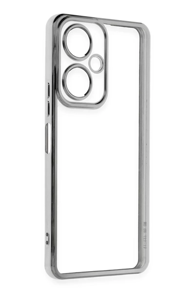 Vivo Y27 Kılıf Lensli Silikon - Gümüş
