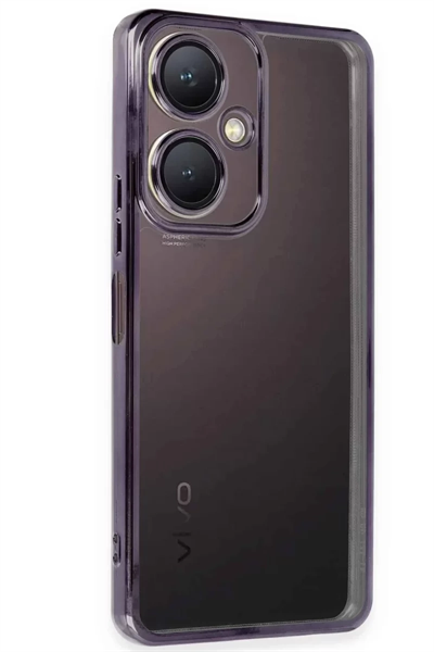 Vivo Y27 Kılıf Lensli Silikon - Mor