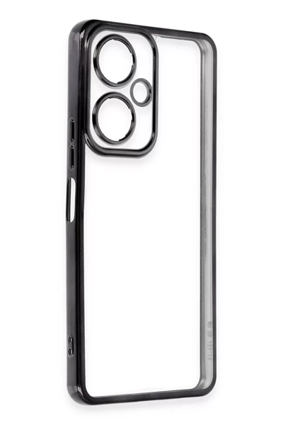 Vivo Y27 Kılıf Lensli Silikon - Siyah