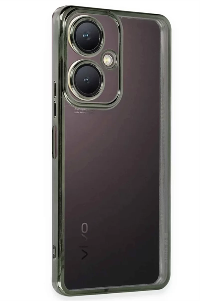 Vivo Y27 Kılıf Lensli Silikon - Yeşil