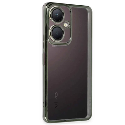 Vivo Y27 Kılıf Lensli Silikon - Yeşil