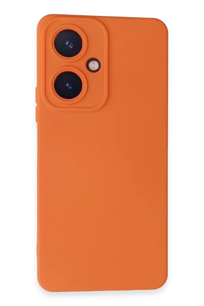 Vivo Y27 Kılıf Nano içi Kadife Silikon - Turuncu