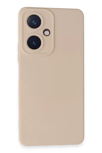Vivo Y27 Kılıf Nano içi Kadife Silikon - Pudra