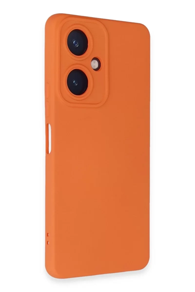 Vivo Y27 Kılıf Nano içi Kadife Silikon - Turuncu