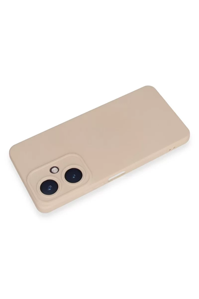 Vivo Y27 Kılıf Nano içi Kadife Silikon - Pudra