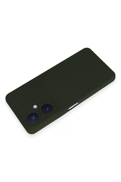 Vivo Y27 Kılıf Nano içi Kadife Silikon - Koyu Yeşil