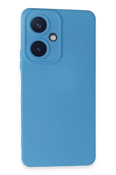 Vivo Y27 Kılıf Nano içi Kadife Silikon - Mavi