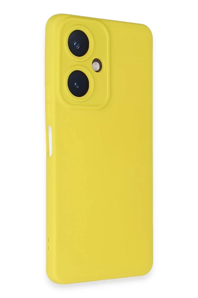 Vivo Y27 Kılıf Nano içi Kadife Silikon - Sarı