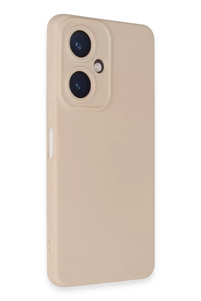 Vivo Y27 Kılıf Nano içi Kadife Silikon - Pudra