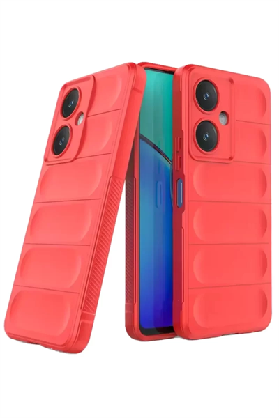 Vivo Y27 Kılıf Optimum Silikon - Kırmızı