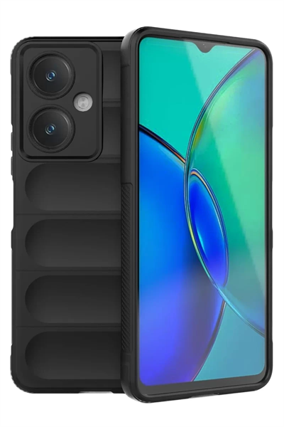 Vivo Y27 Kılıf Optimum Silikon - Siyah