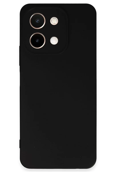Vivo Y28 Kılıf First Silikon - Siyah