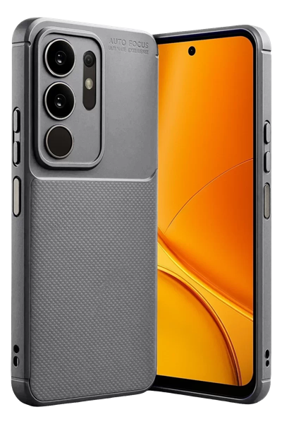 Vivo Y29 4G Auto Focus Karbon Kapak - Gri