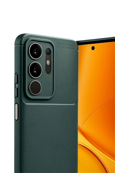 Vivo Y29 4G Auto Focus Karbon Kapak - Koyu Yeşil