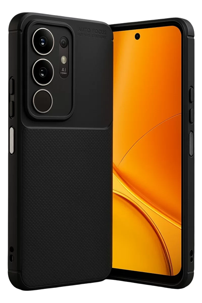Vivo Y29 4G Auto Focus Karbon Kapak - Siyah
