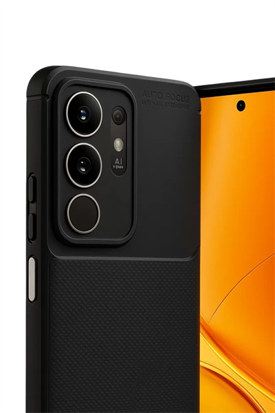 Vivo Y29 4G Auto Focus Karbon Kapak - Siyah