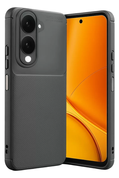 Vivo Y29S Auto Focus Karbon Kapak - Gri