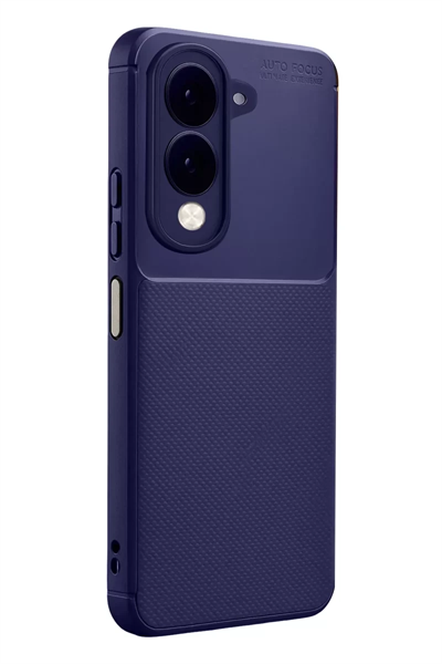 Vivo Y29S Auto Focus Karbon Kapak - Lacivert