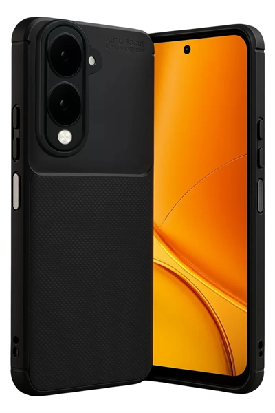 Vivo Y29S Auto Focus Karbon Kapak - Siyah