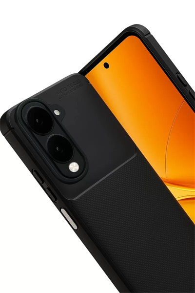 Vivo Y29S Auto Focus Karbon Kapak - Siyah