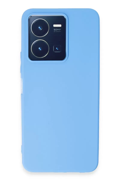Vivo Y35 Kılıf First Silikon - Mavi