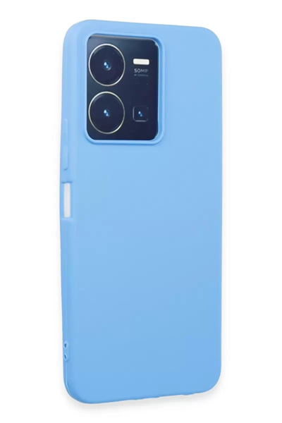 Vivo Y35 Kılıf First Silikon - Mavi