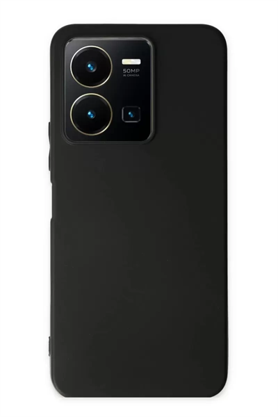 Vivo Y35 Kılıf First Silikon - Siyah