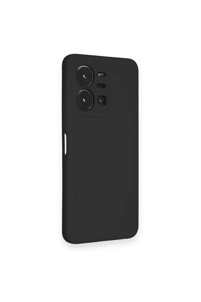 Vivo Y35 Kılıf Nano içi Kadife Silikon - Siyah