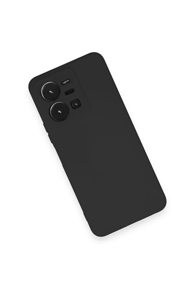 Vivo Y35 Kılıf Nano içi Kadife Silikon - Siyah