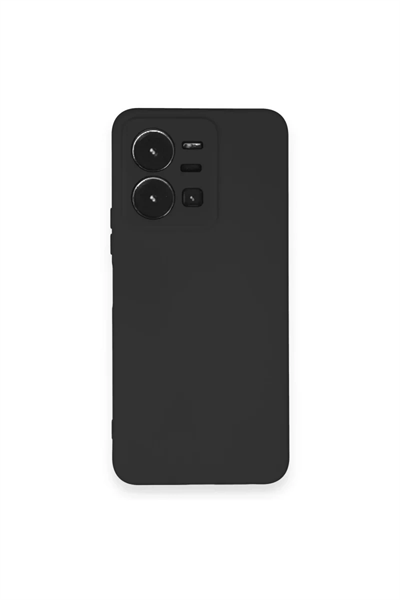 Vivo Y35 Kılıf Nano içi Kadife Silikon - Siyah