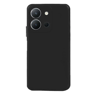 Vivo Y36 Kılıf Nano içi Kadife Silikon - Siyah