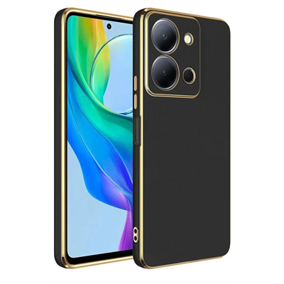 Vivo Y36 Kılıf Volet Silikon - Siyah