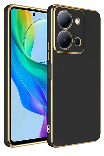 Vivo Y36 Kılıf Volet Silikon - Siyah