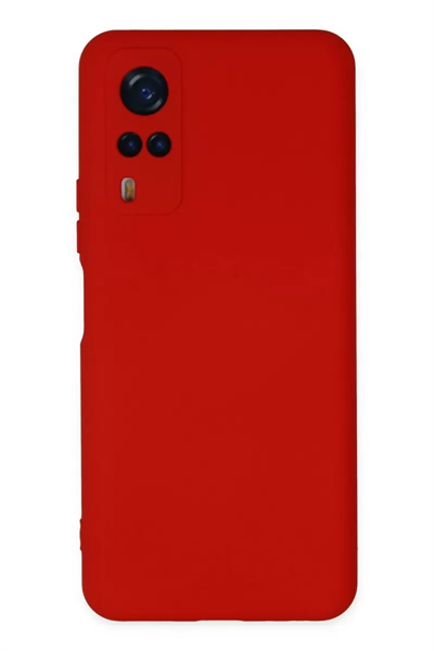 Vivo Y53S Kılıf Nano içi Kadife Silikon - Kırmızı