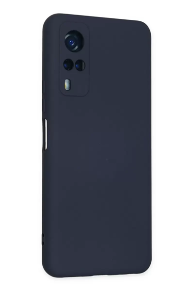 Vivo Y53S Kılıf Nano içi Kadife Silikon - Lacivert