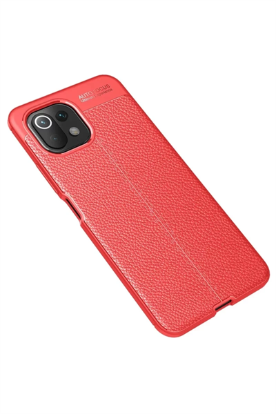 Xiaomi Mİ 11 Lite Kılıf Auto Focus Kapak - Kırmızı