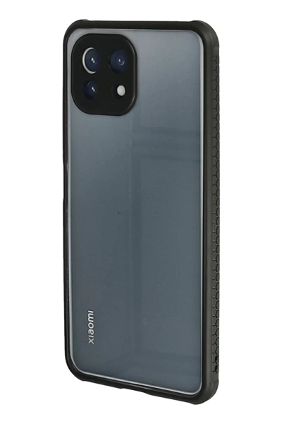 Xiaomi Mİ 11 Lite Kılıf Miami Şeffaf Silikon - Siyah