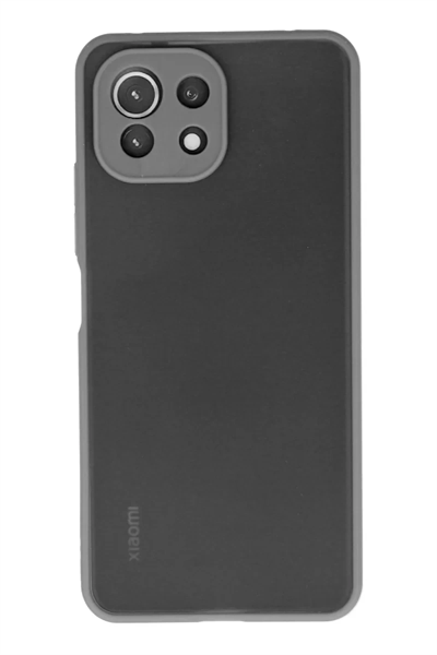 Xiaomi Mİ 11 Lite Kılıf Montreal Silikon Kapak - Gri
