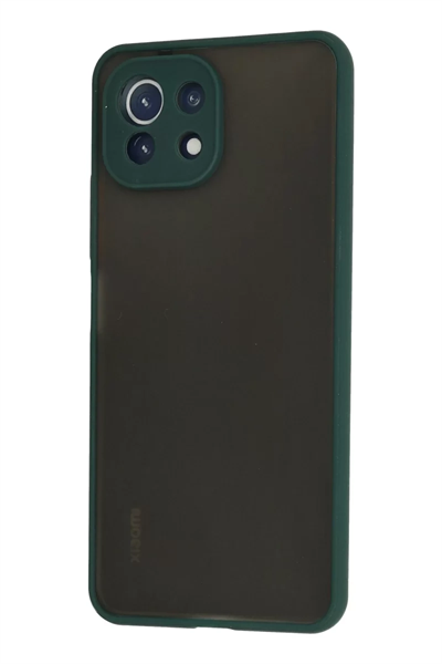 Xiaomi Mİ 11 Lite Kılıf Montreal Silikon Kapak - Yeşil