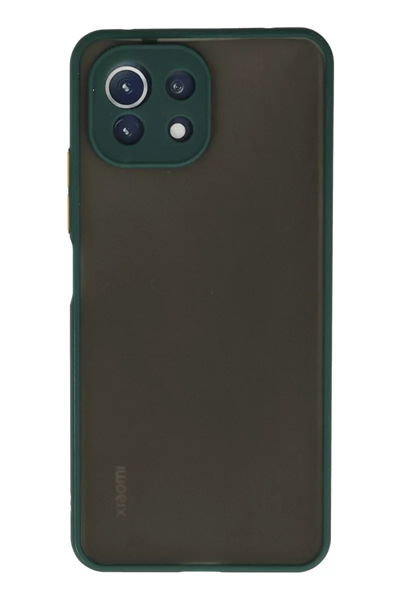 Xiaomi Mİ 11 Lite Kılıf Montreal Silikon Kapak - Yeşil