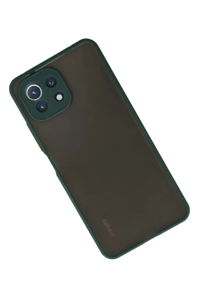 Xiaomi Mİ 11 Lite Kılıf Montreal Silikon Kapak - Yeşil