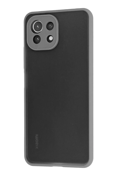 Xiaomi Mİ 11 Lite Kılıf Montreal Silikon Kapak - Gri