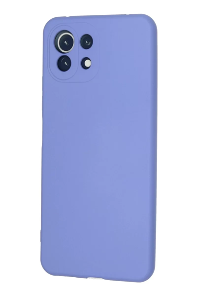 Xiaomi Mİ 11 Lite Kılıf Nano içi Kadife Silikon - Lila