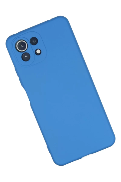 Xiaomi Mİ 11 Lite Kılıf Nano içi Kadife Silikon - Mavi
