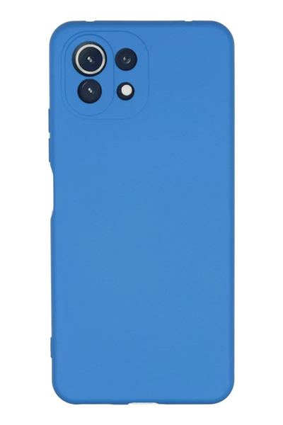 Xiaomi Mİ 11 Lite Kılıf Nano içi Kadife Silikon - Mavi