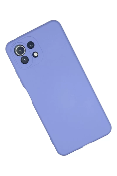 Xiaomi Mİ 11 Lite Kılıf Nano içi Kadife Silikon - Lila