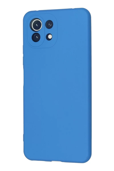 Xiaomi Mİ 11 Lite Kılıf Nano içi Kadife Silikon - Mavi