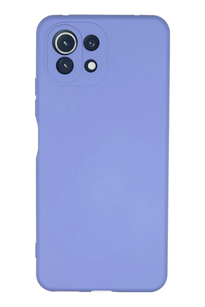 Xiaomi Mİ 11 Lite Kılıf Nano içi Kadife Silikon - Lila