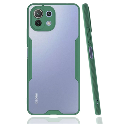 Xiaomi Mİ 11 Lite Kılıf Platin Silikon - Yeşil