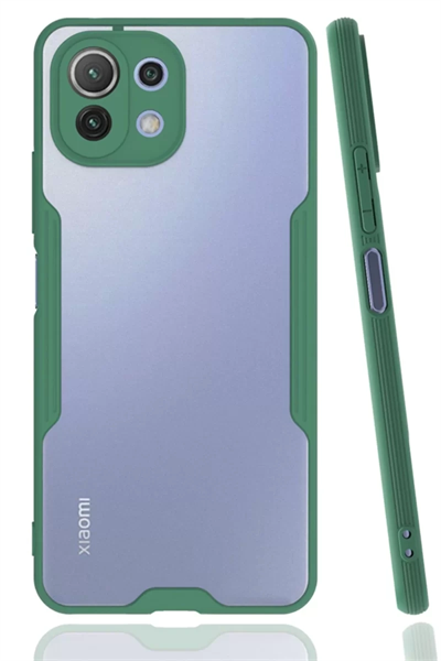 Xiaomi Mİ 11 Lite Kılıf Platin Silikon - Yeşil